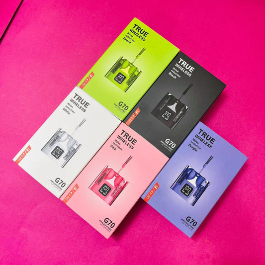 G70 Wireless Earbuds – Waterproof | 24H Battery | Bluetooth 5.3