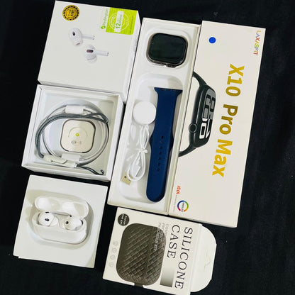 Smartwatch + AirPods Pro 2 + Silicone Pouch - Combo Deal - Free Cash On Delivery