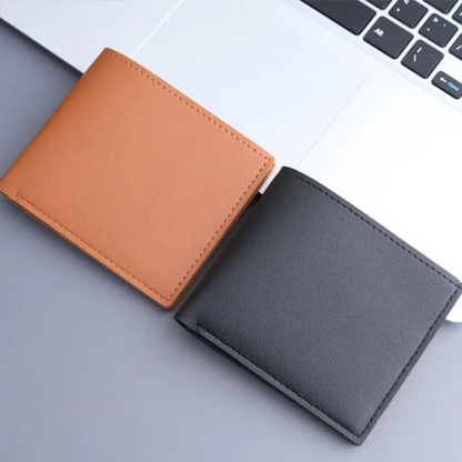 Genuine Leather Bi Fold Slim Wallet – Free Cash on Delivery