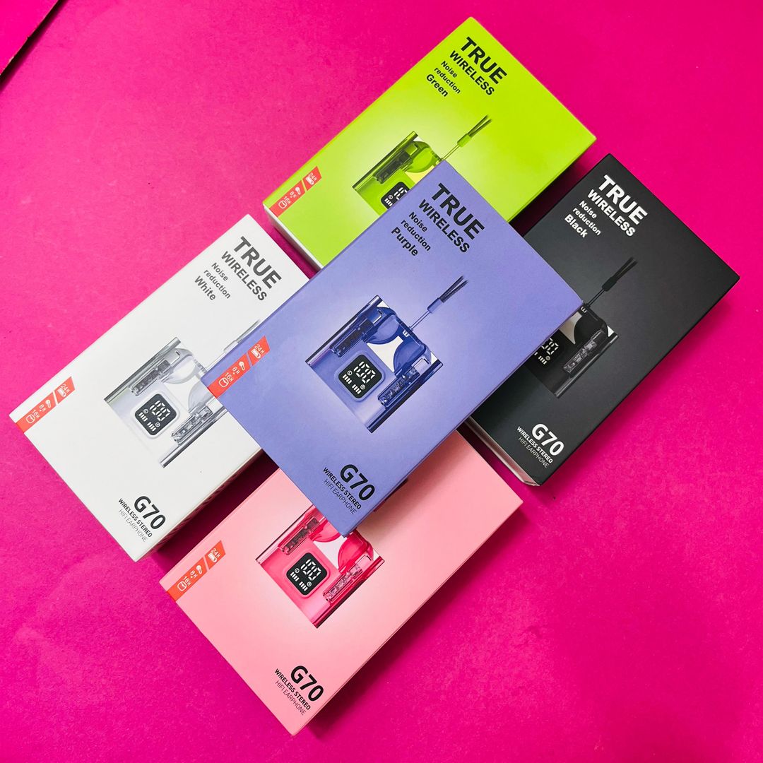 G70 Wireless Earbuds – Waterproof | 24H Battery | Bluetooth 5.3