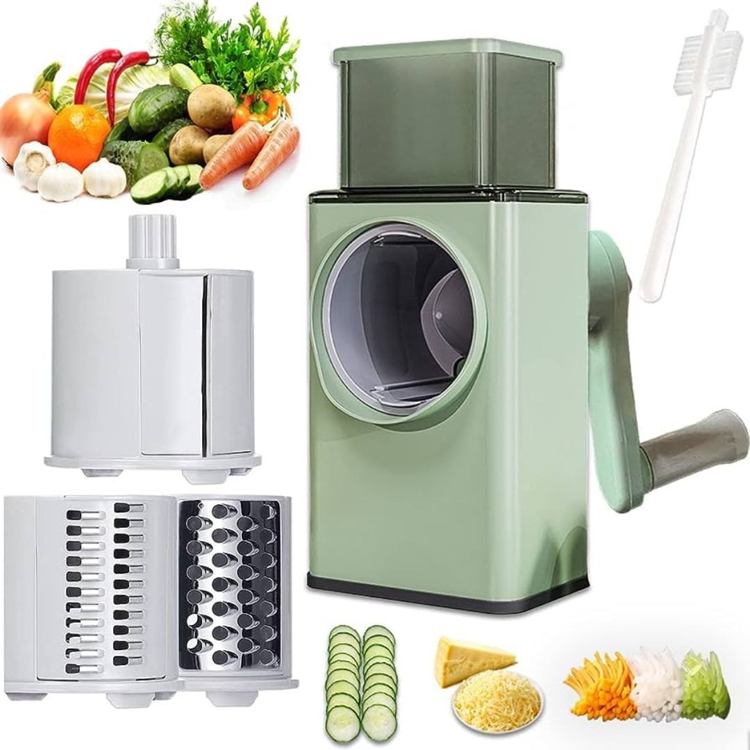 3 in 1 Multi Function Vegetable Cutter With Stainless Steel Panel