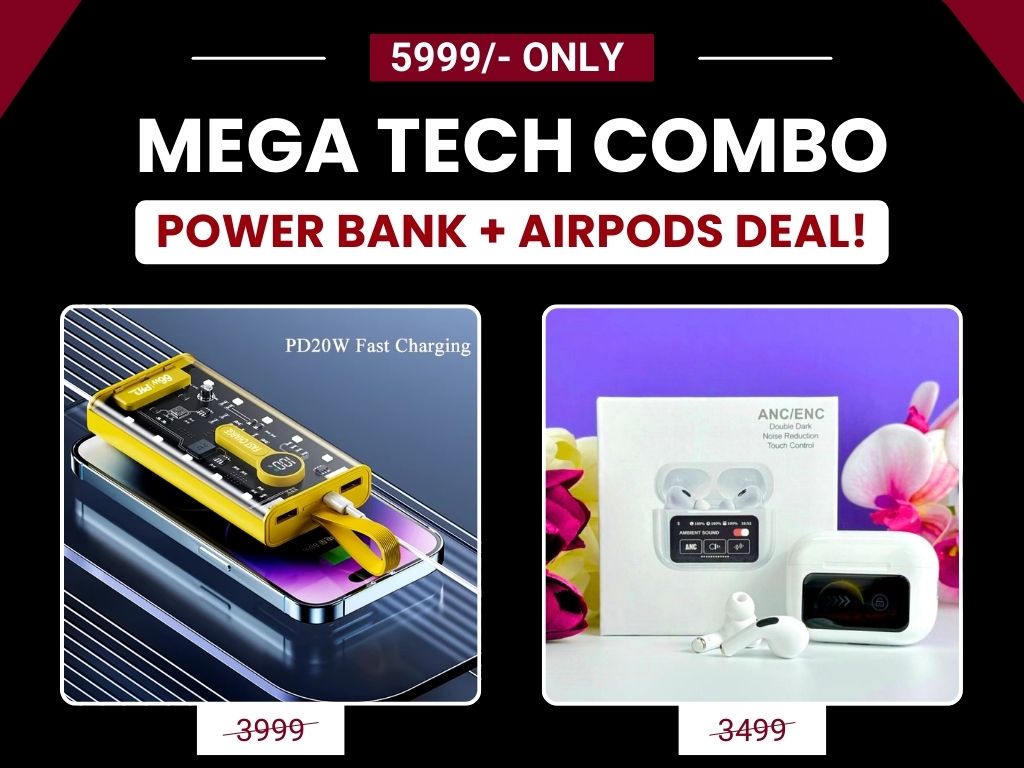 Mega Tech Combo – Power Bank + AirPods Deal!