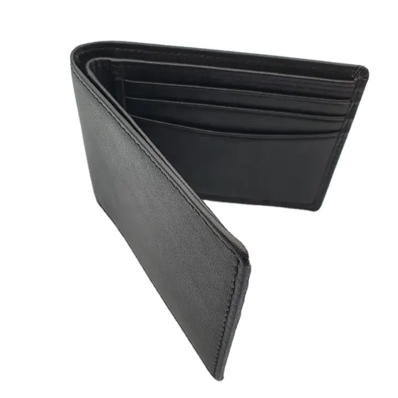 Genuine Leather Bi Fold Slim Wallet – Free Cash on Delivery