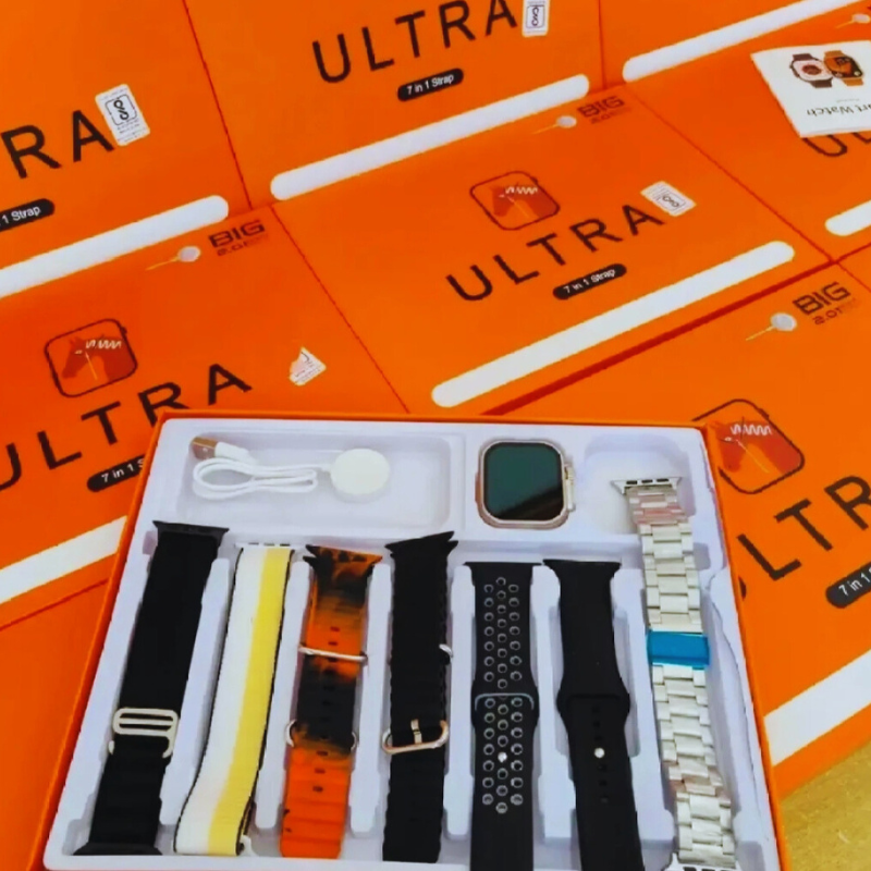 7-in-1 Ultra 2.01 Big Display Smartwatch