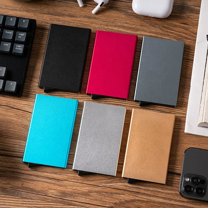 Metal Stainless Steel RFID Credit Card Holder – Free Cash on Delivery