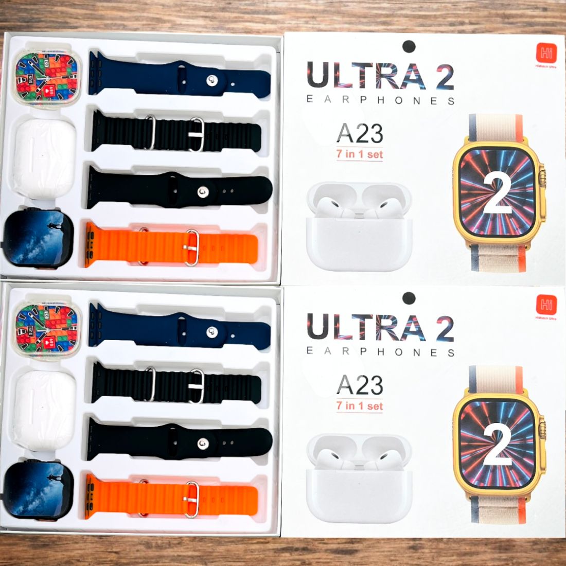 A23 Ultra 2 Smartwatch & Earbuds | 7-in-1 Ultimate Bundle | Free COD