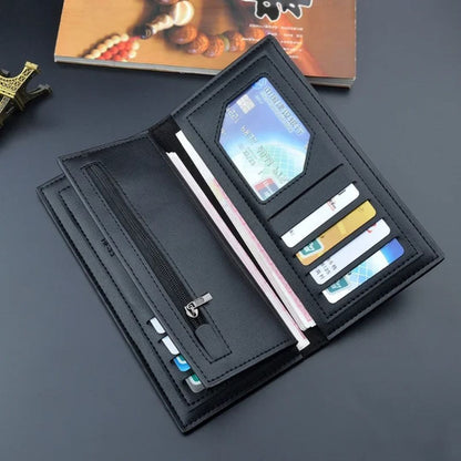 Luxury PU Leather Men’s Long Boweisi Wallet
