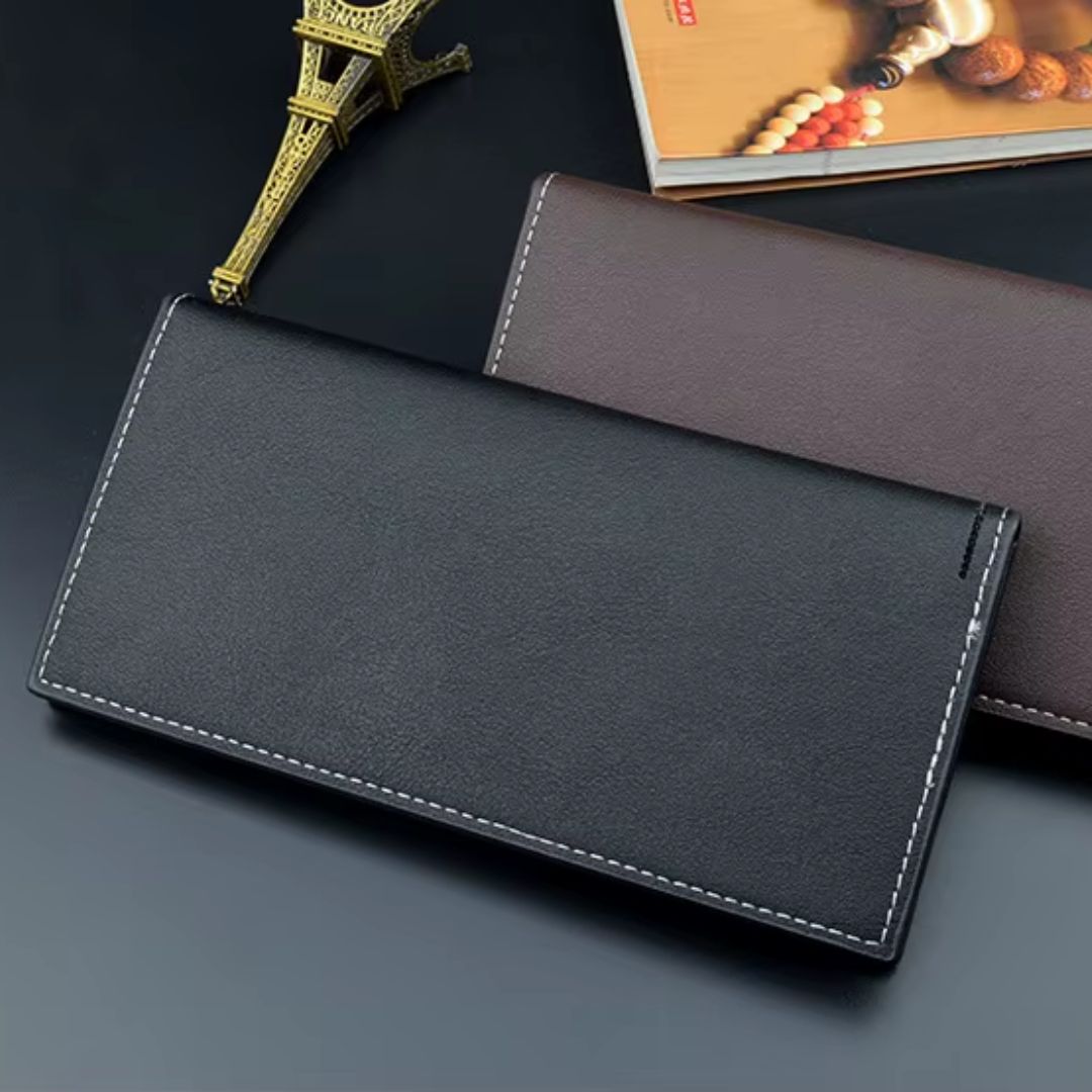 Luxury PU Leather Men’s Long Boweisi Wallet
