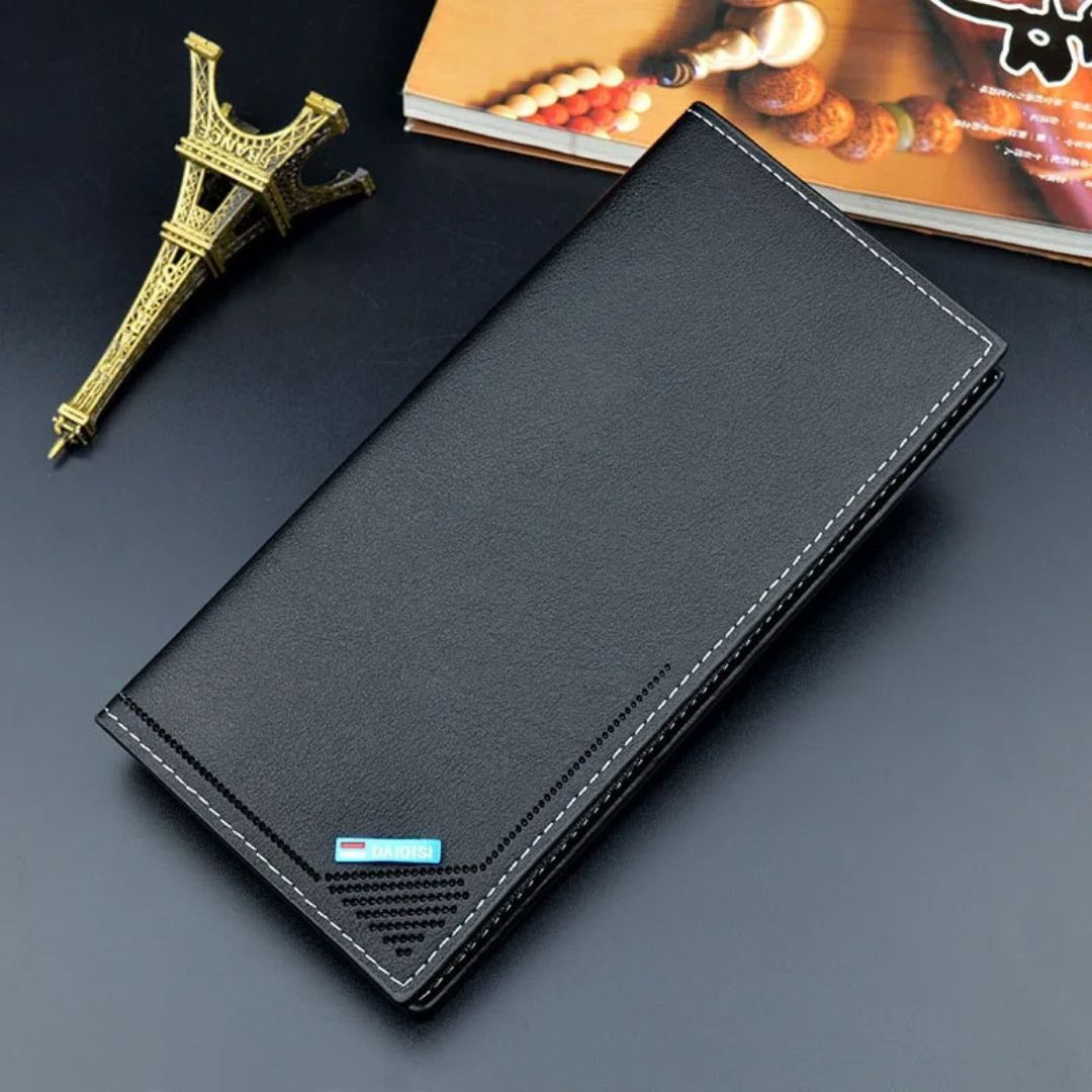 Luxury PU Leather Men’s Long Boweisi Wallet