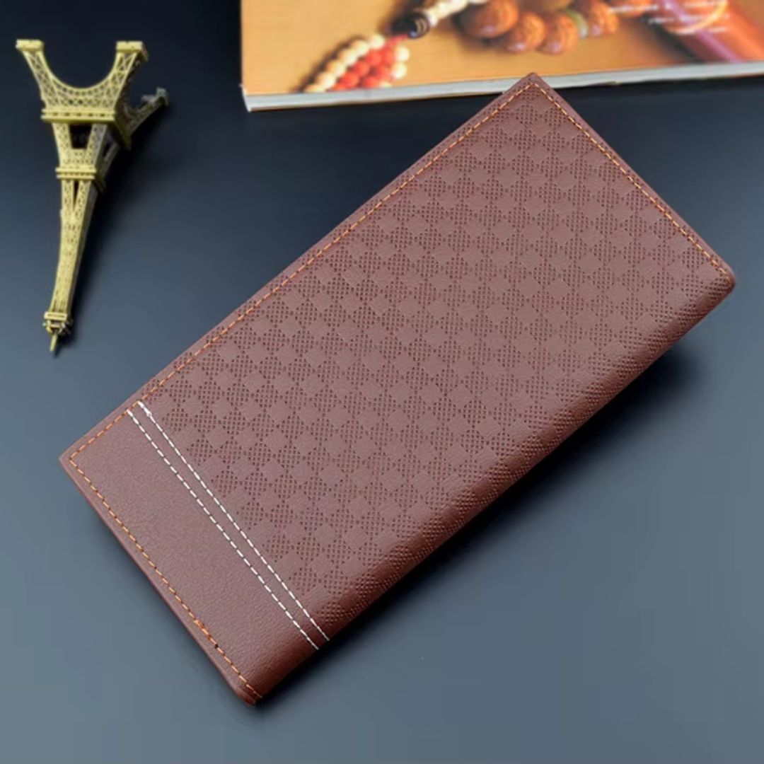 Premium Men's Long PU Leather Wallet