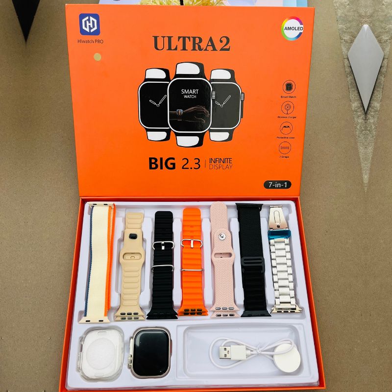 Ultra 2 Big 2.3 – 7-in-1 Smart Watch  – Free Cash on Delivery