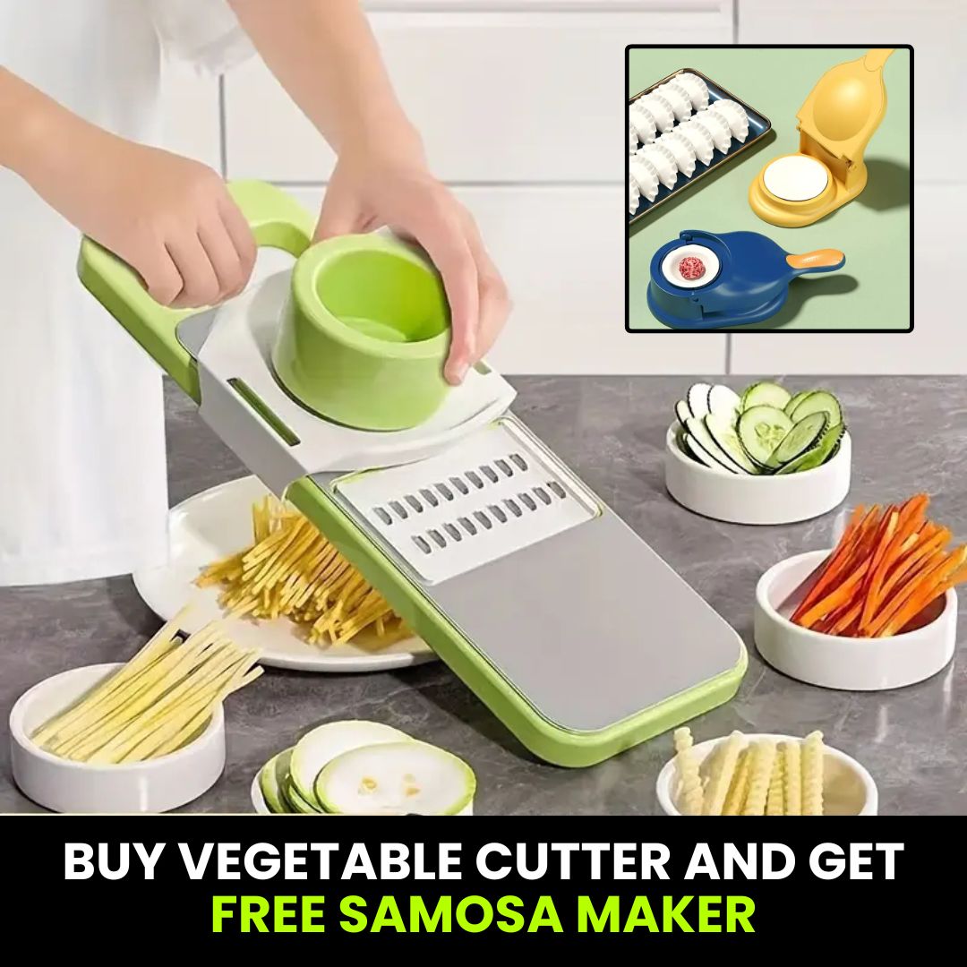 Buy Vegetable Cutter & Get a FREE Samosa Maker