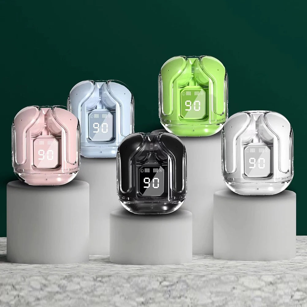 Air 31 Transparent Earbuds with Pouch - Free Cash Delivery!